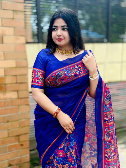 শাড়ী কাজ: ডিজিটাল প্রিন্ট