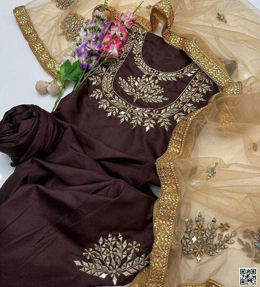 Semi-Stitched Premium Rayon Three Piece