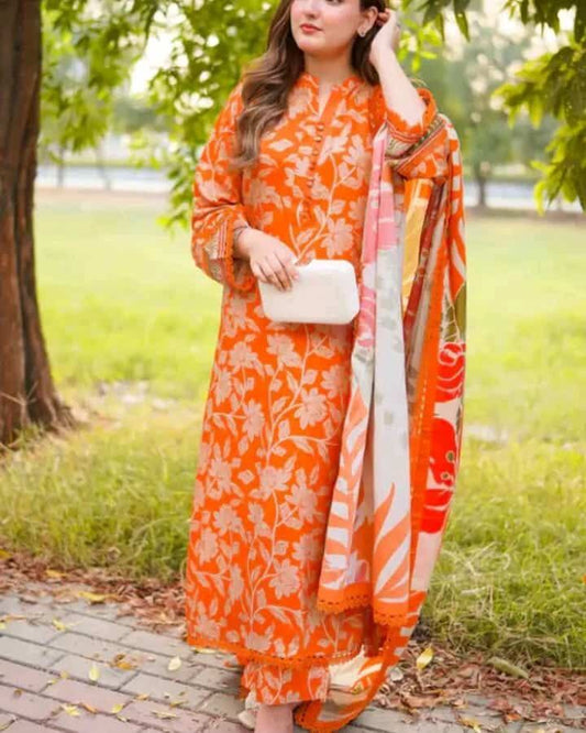 rayon cotton with embroidery work readymade 3 pics