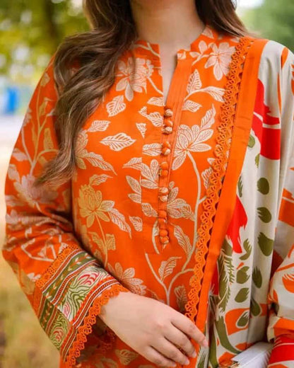 rayon cotton with embroidery work readymade 3 pics