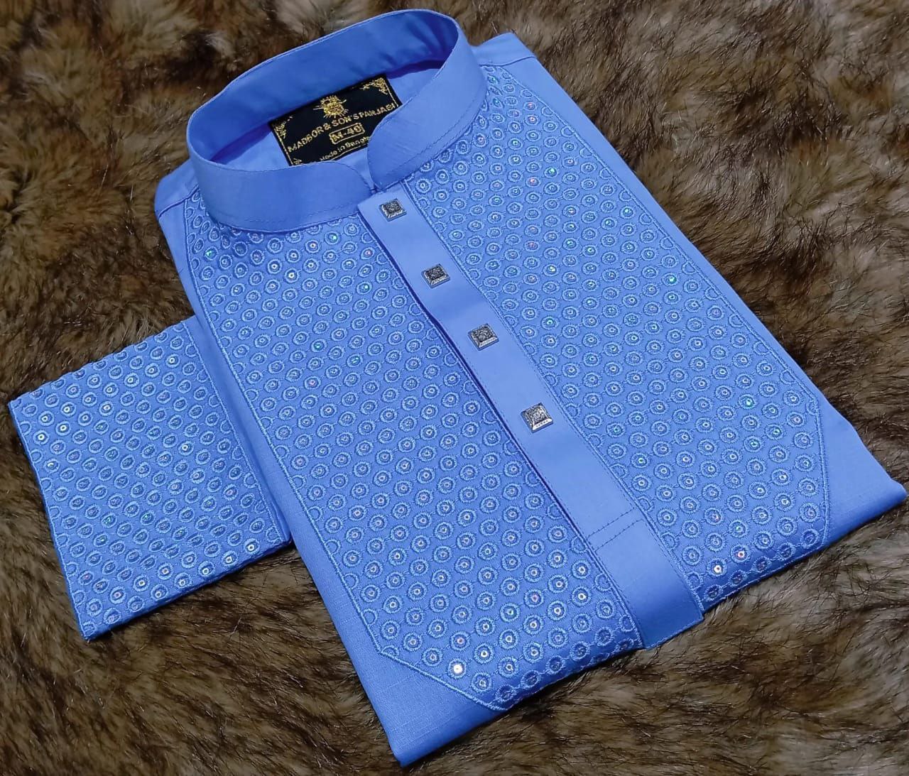 Premium Cotton Embroidery Panjabi