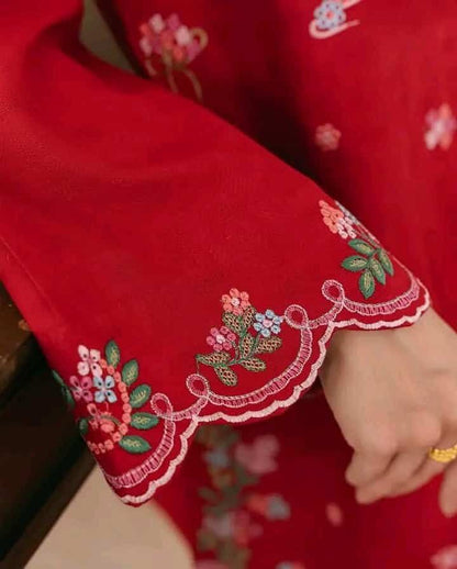 rayon cotton with embroidery work readymade 3 pics