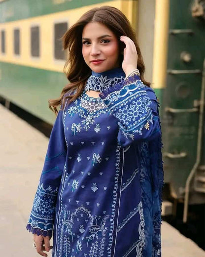 rayon cotton with embroidery work readymade 3 pics
