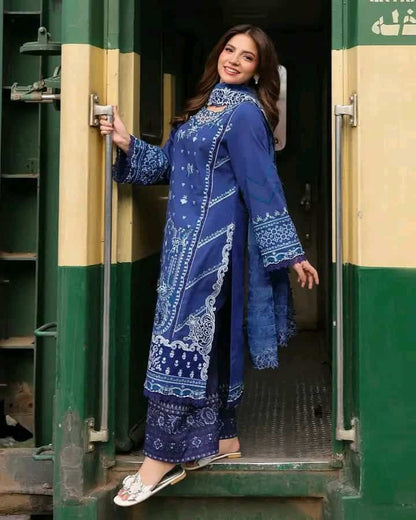 rayon cotton with embroidery work readymade 3 pics
