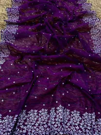 স্কিন প্রিন্ট শাড়ি