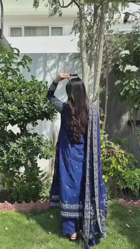 rayon cotton with embroidery work readymade 3 pics